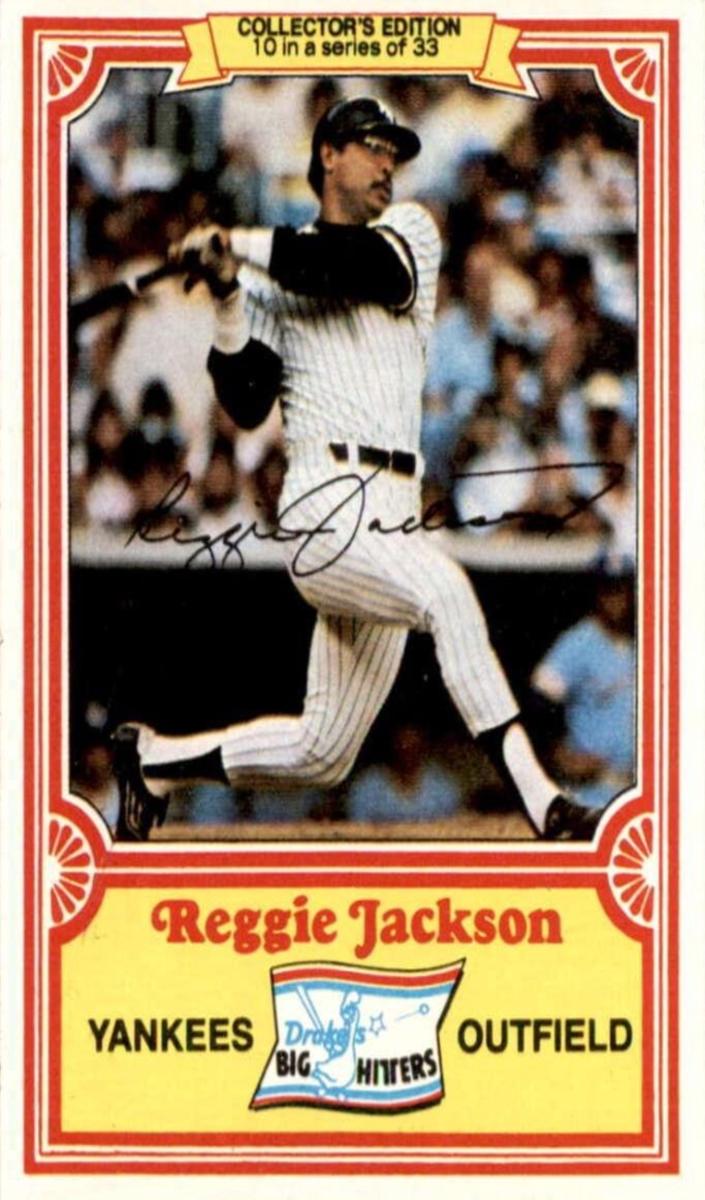 1981 Drake's Reggie Jackson #10 card