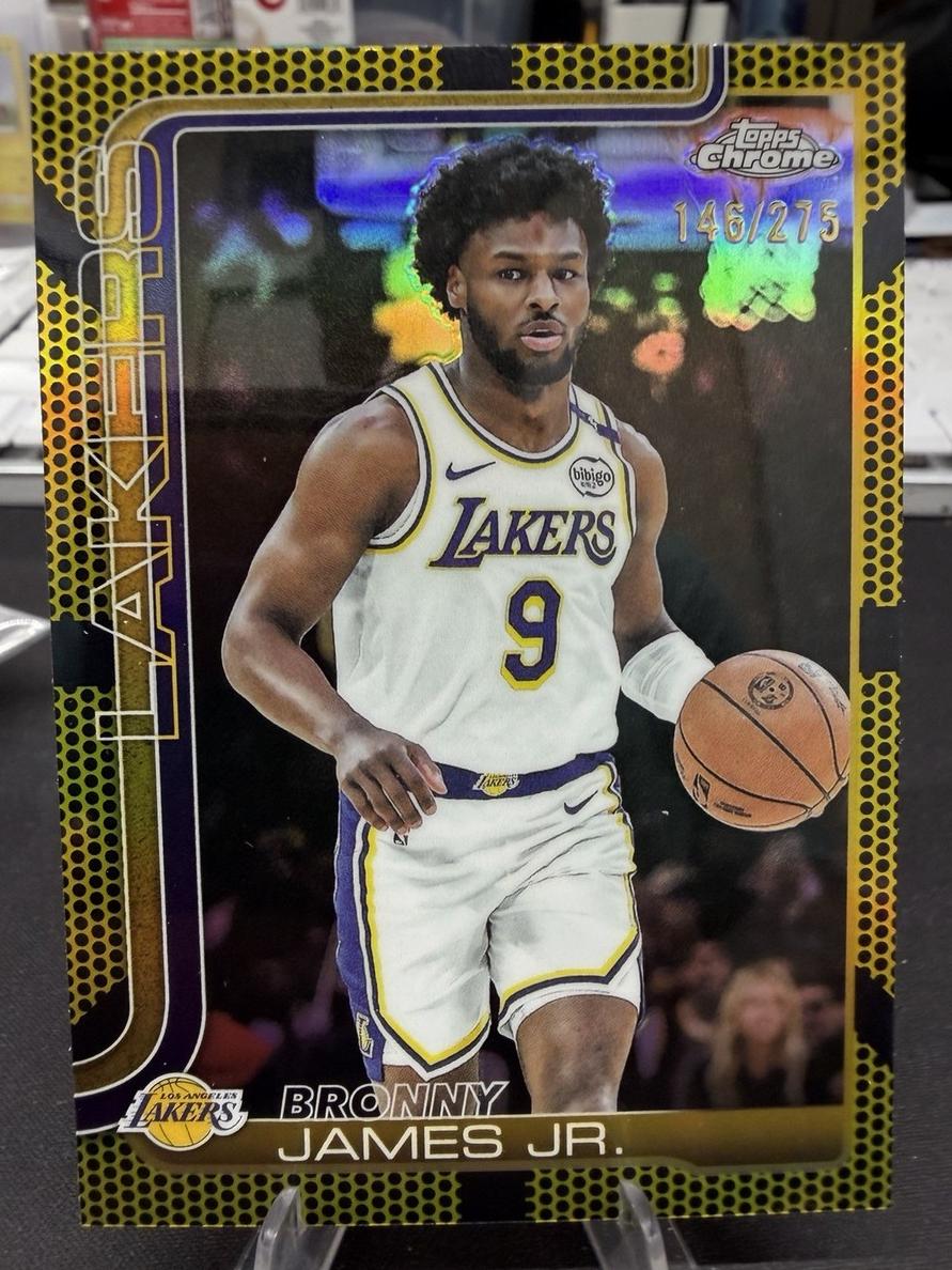 Bronny James Jr. 2025-26 Topps Chrome Basketball card