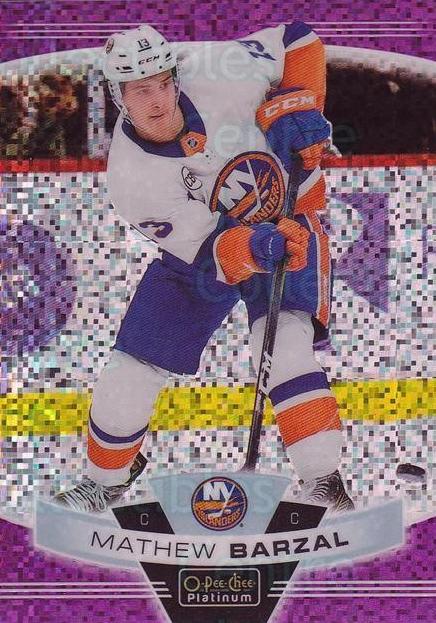 2019 O-Pee-Chee Platinum Mathew Barzal [Orange Checkers] #145 card