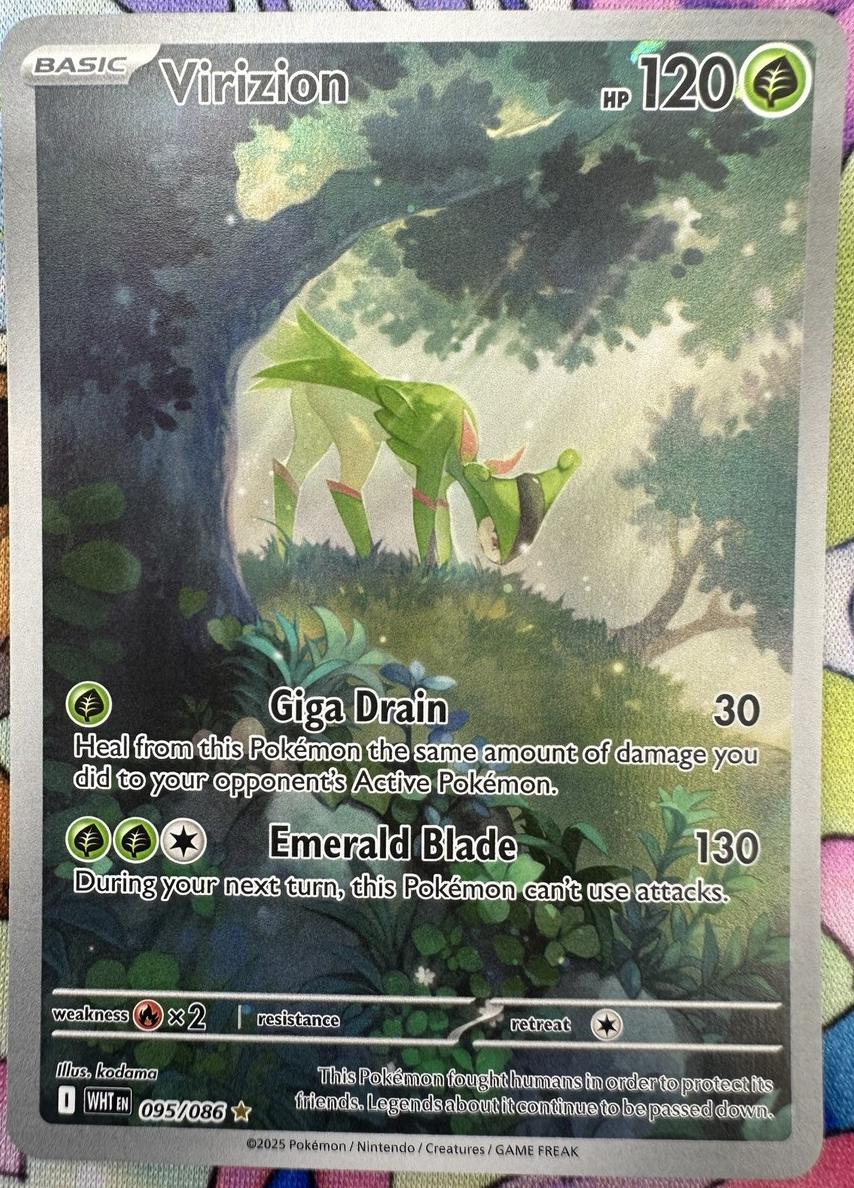 Virizion 2025 Pokemon Scarlet & Violet White Flare