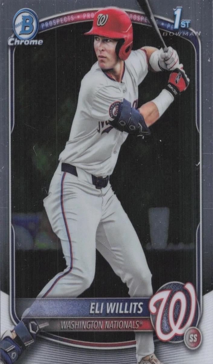 Eli Willits 2025 Bowman Draft Chrome card