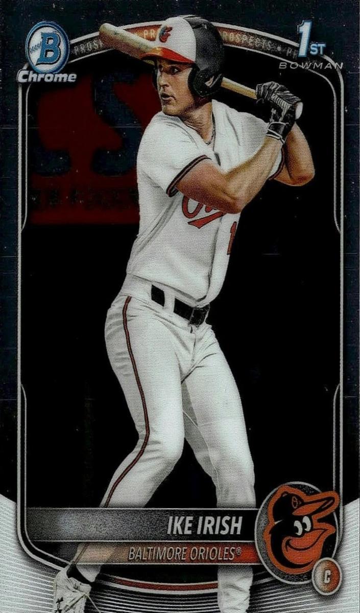Ike Irish 2025 Bowman Draft Chrome card