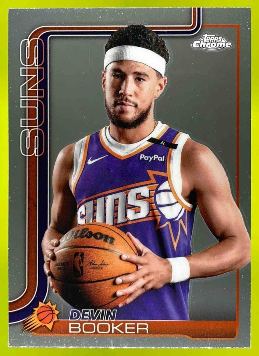 Devin Booker 2025-26 Topps Chrome Basketball card