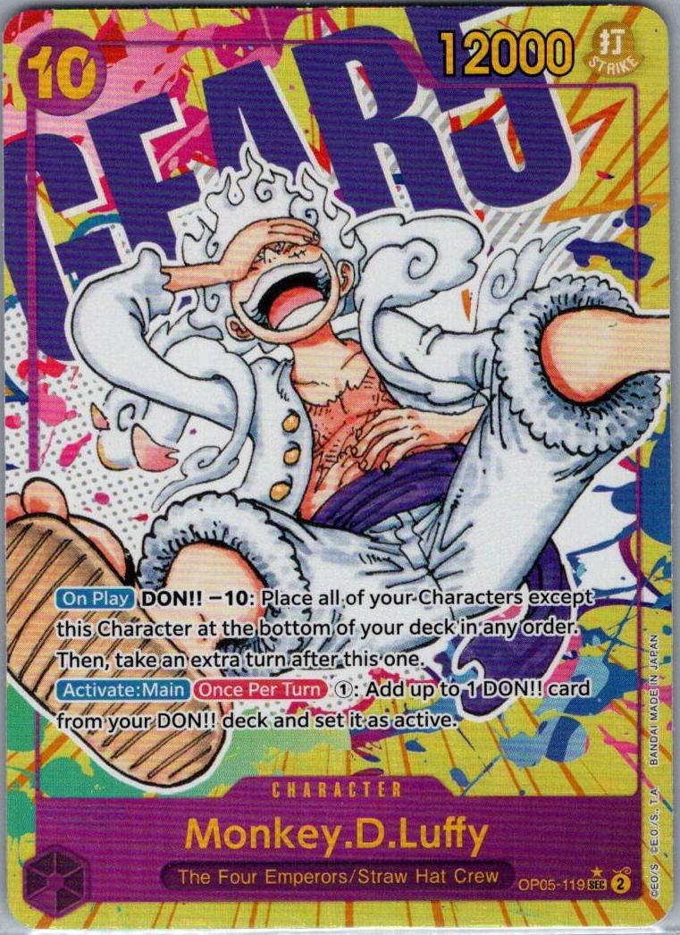 2023 One Piece Awakening of the New Era ALTERNATE ART #119 Monkey D. Luffy front