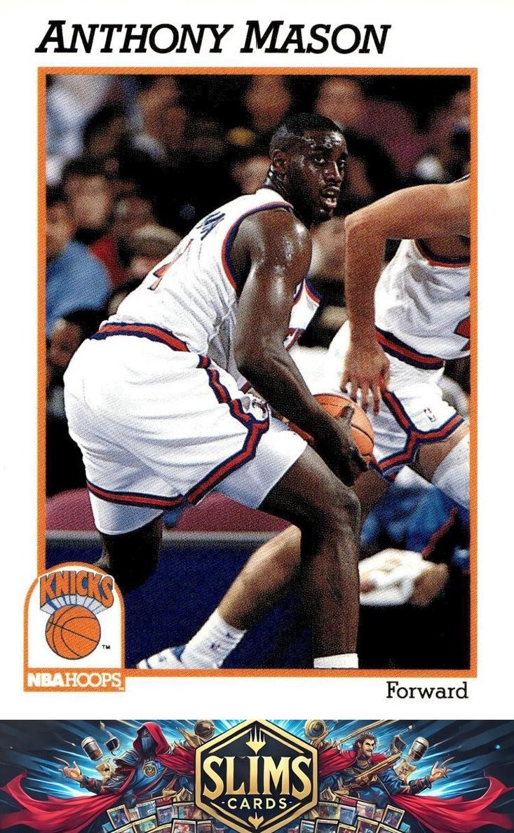 1991 Hoops Anthony Mason #404 card