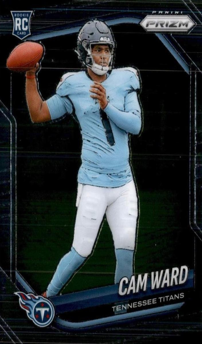 Cam Ward 2025 Prizm Football card
