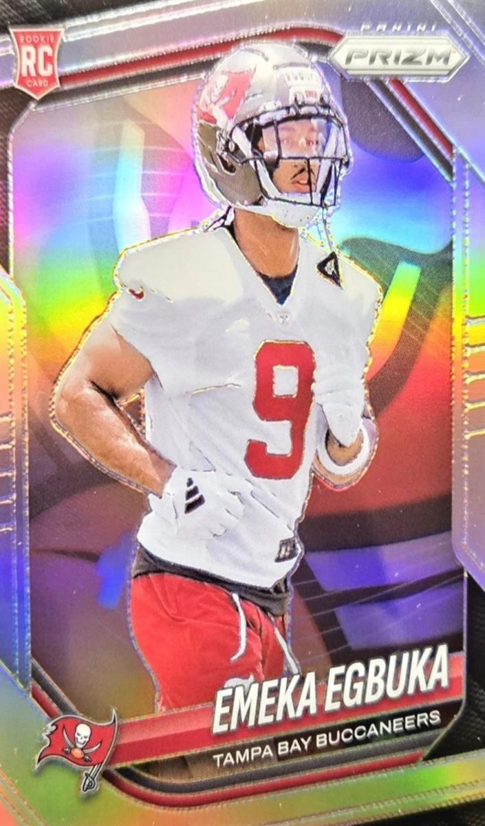2025 Panini Prizm Emeka Egbuka [Red Flash] #351 card