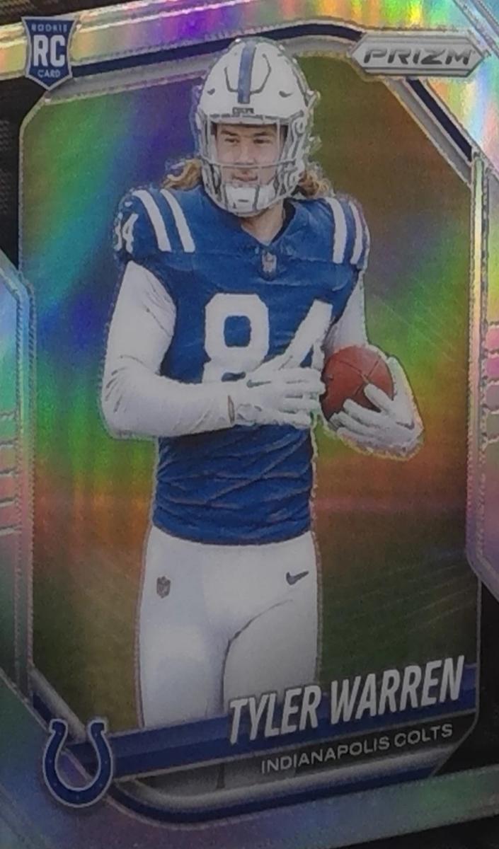 2025 Panini Prizm Tyler Warren [Lazer] #339 card
