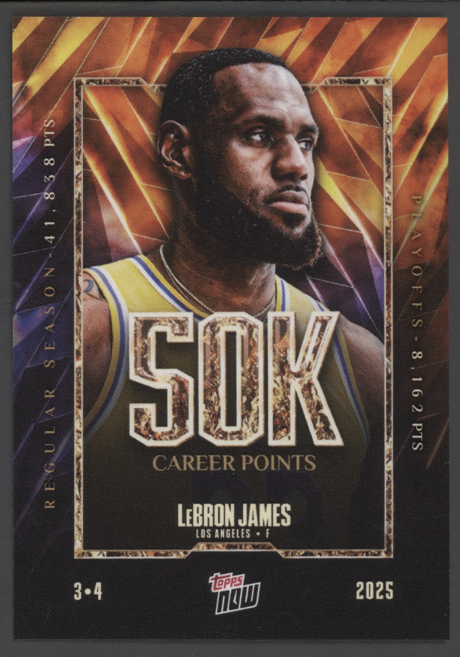 2024 Topps Topps Now #12 Lebron James front
