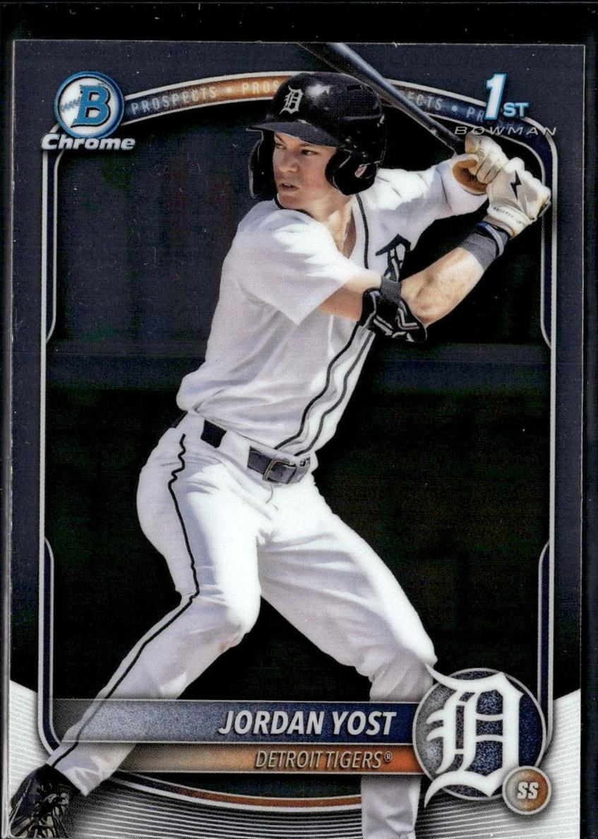 Jordan Yost 2025 Bowman Draft Chrome card