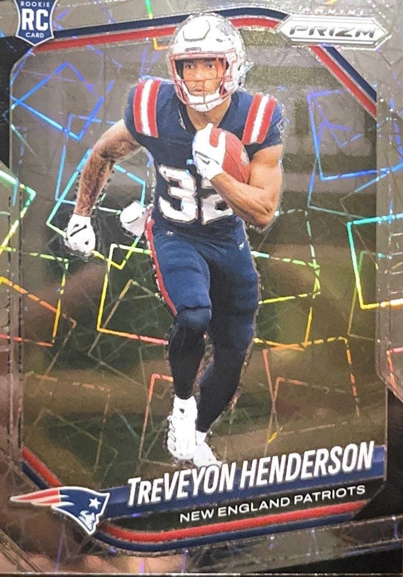 2025 Panini Prizm TreVeyon Henderson [Autograph Silver] #343 card
