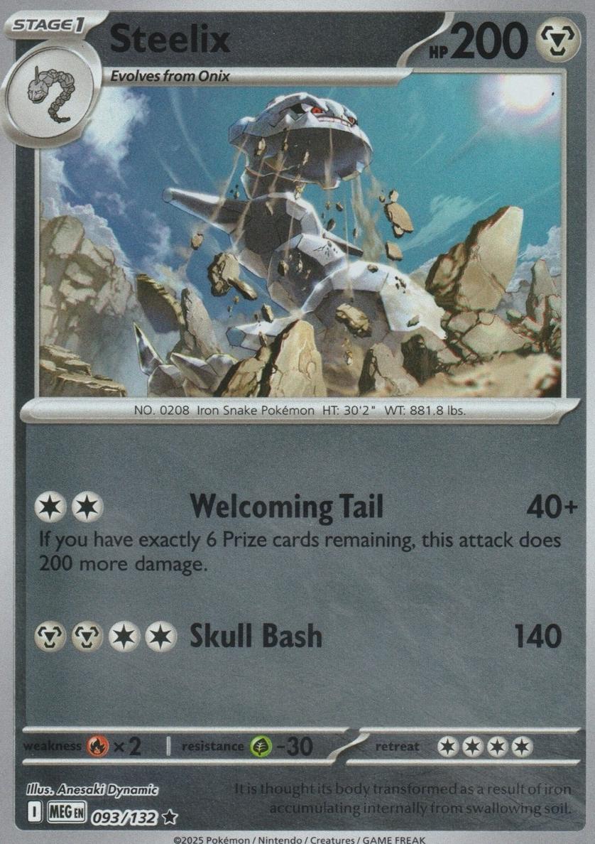 Steelix 2025 Pokemon Mega Evolution Reverse Holo
