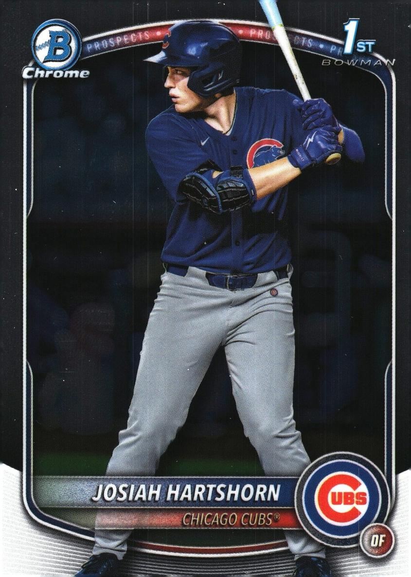 Josiah Hartshorn 2025 Bowman Draft Chrome card
