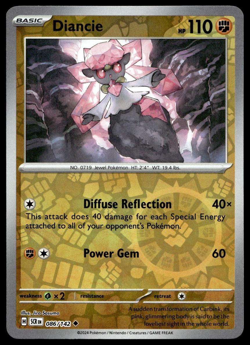 Diancie 2024 Pokemon Scarlet & Violet Stellar Crown