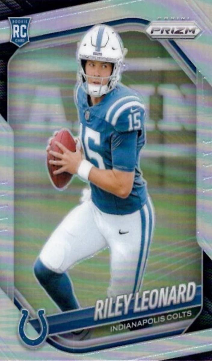 2025 Panini Prizm Riley Leonard [Autograph Silver] #342 card