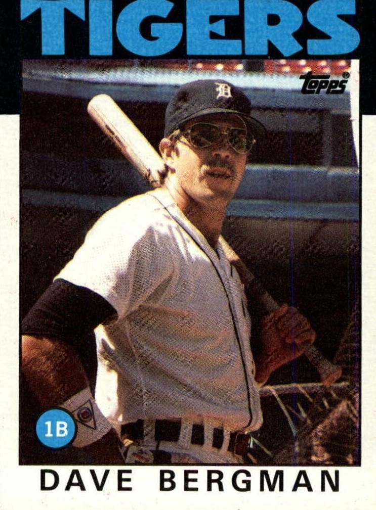 1986 Topps Dave Bergman #101 card