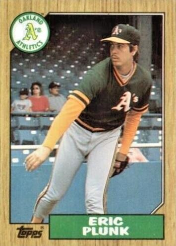 1987 Topps Eric Plunk #587 card