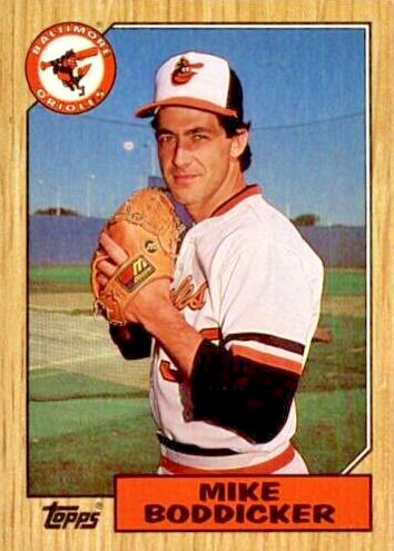 1987 Topps Mike Boddicker #455 card