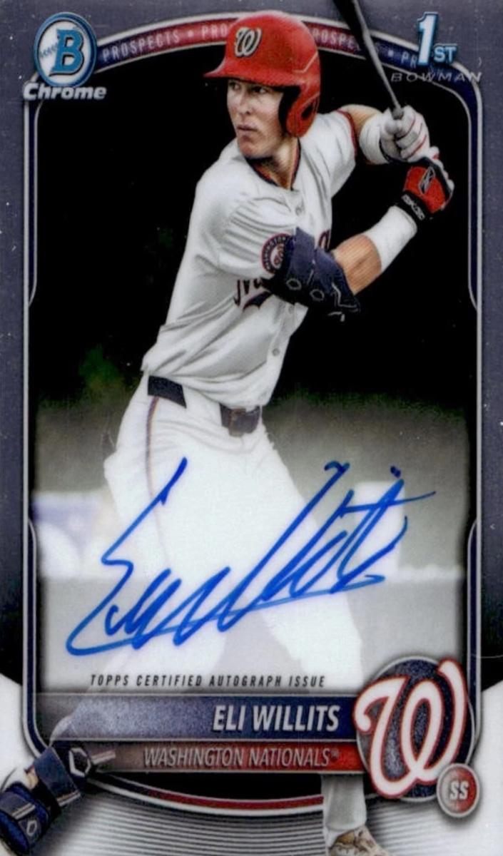 2025 Bowman Draft Chrome Prospect Autograph Eli Willits #CPA-EW card