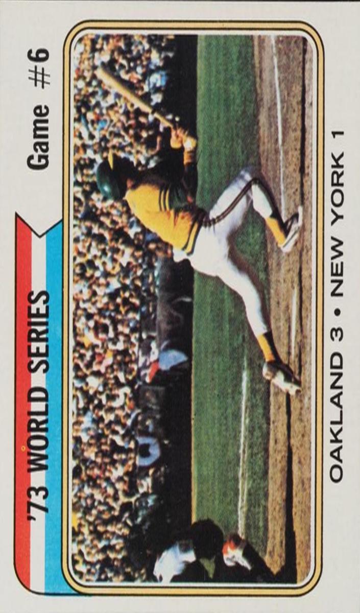1974 Topps World Series Game 6 #477 card