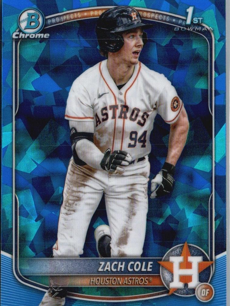 2025 Bowman Chrome Prospects Zach Cole #BCP-244 card
