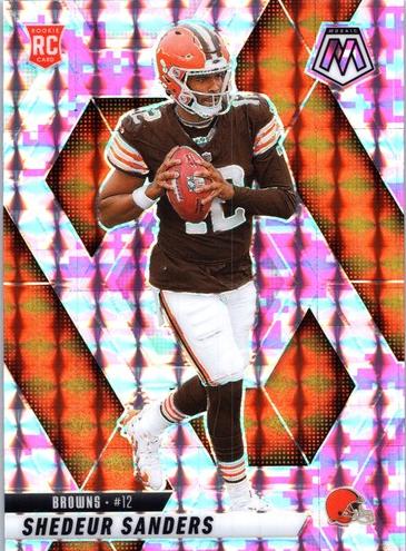 2025 Panini Mosaic Shedeur Sanders [Camo Pink] #302 card