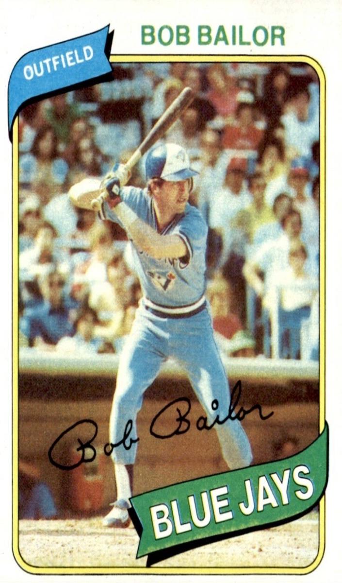 1980 Topps Bob Bailor #581 card