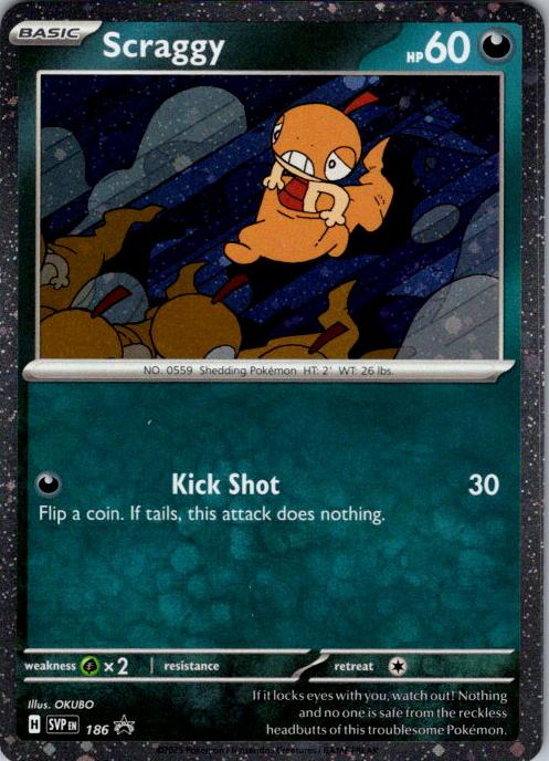 Scraggy 2025 Pokemon Scarlet & Violet Black Star Promos Journey Together Single Pack Blister