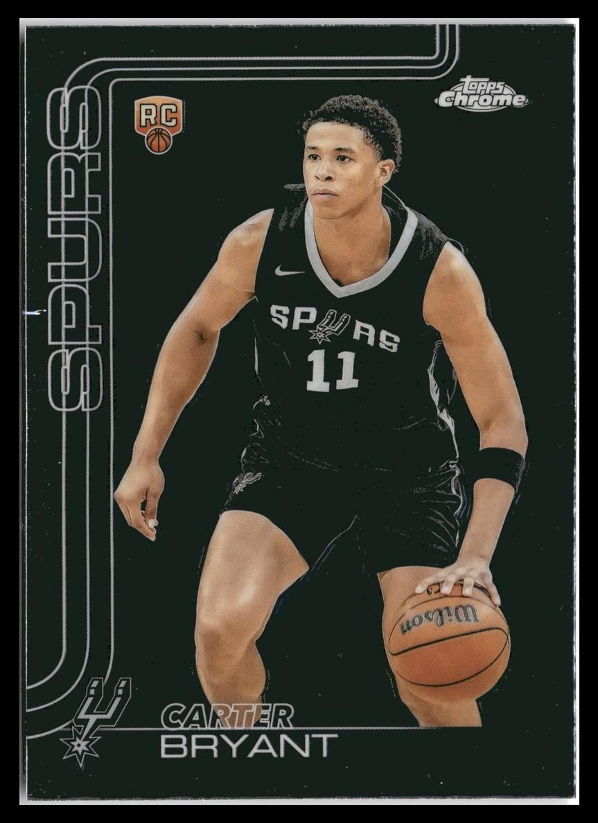 Carter Bryant 2025-26 Topps Chrome Basketball card