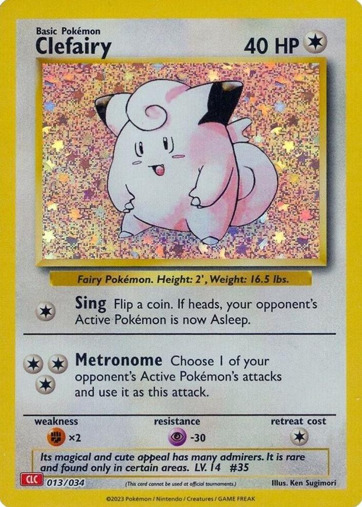 Clefairy 2023 Pokemon TCG Classic Collection Holo Charizard Deck