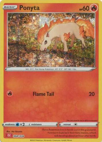 Ponyta 2023 Pokemon TCG Classic Collection Holo Charizard Deck