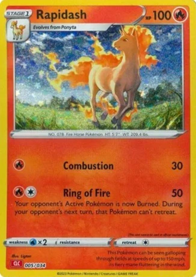 Rapidash 2023 Pokemon TCG Classic Collection Holo Charizard Deck