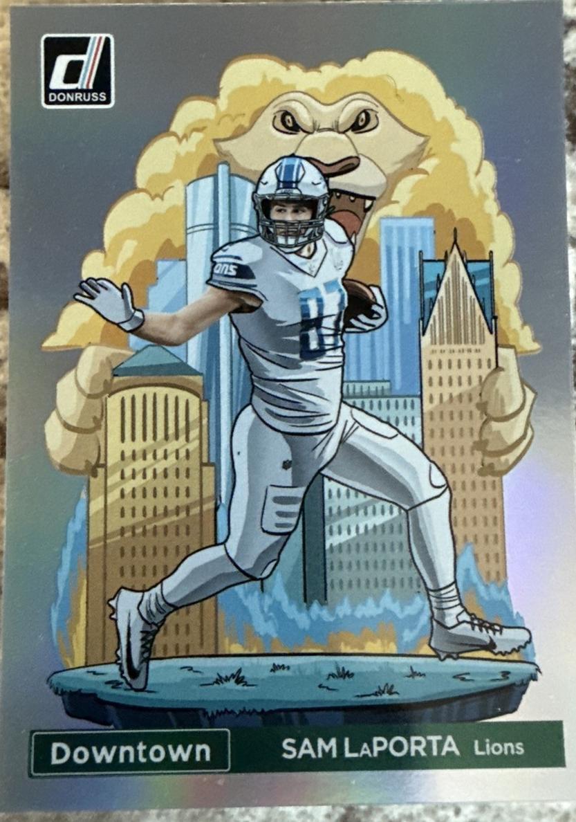 Sam LaPorta 2024 Donruss Optic Football card