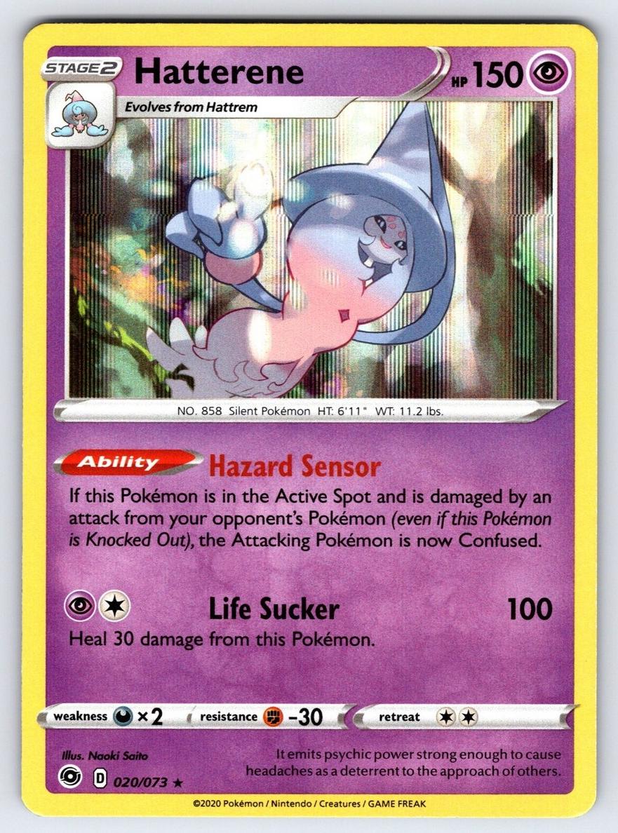 Hatterene Holo 2020 Pokemon Champion's Path