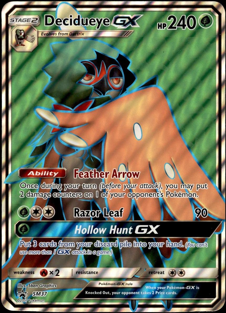 Decidueye GX 2017 Pokemon SM Black Star Promos Decidueye GX Premium Collection