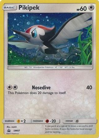 Pikipek Holo 2017 Pokemon SM Black Star Promos Sun & Moon Single Pack Blisters
