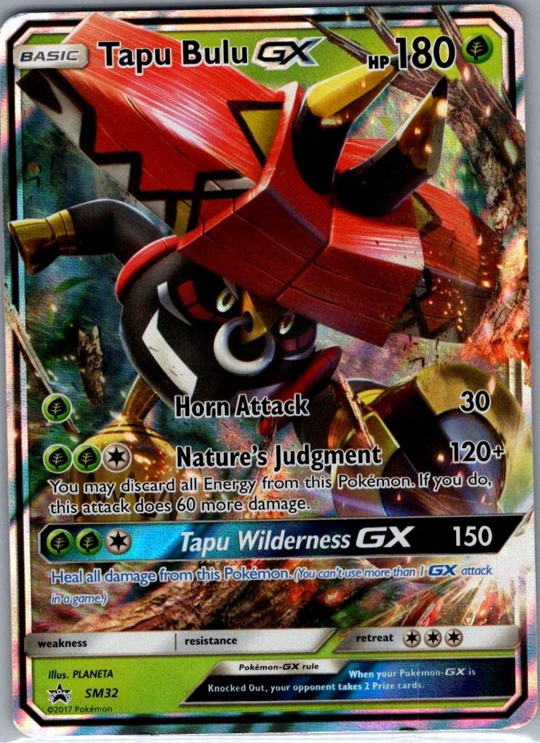Tapu Bulu GX Holo 2017 Pokemon SM Black Star Promos Island Guardians Tins