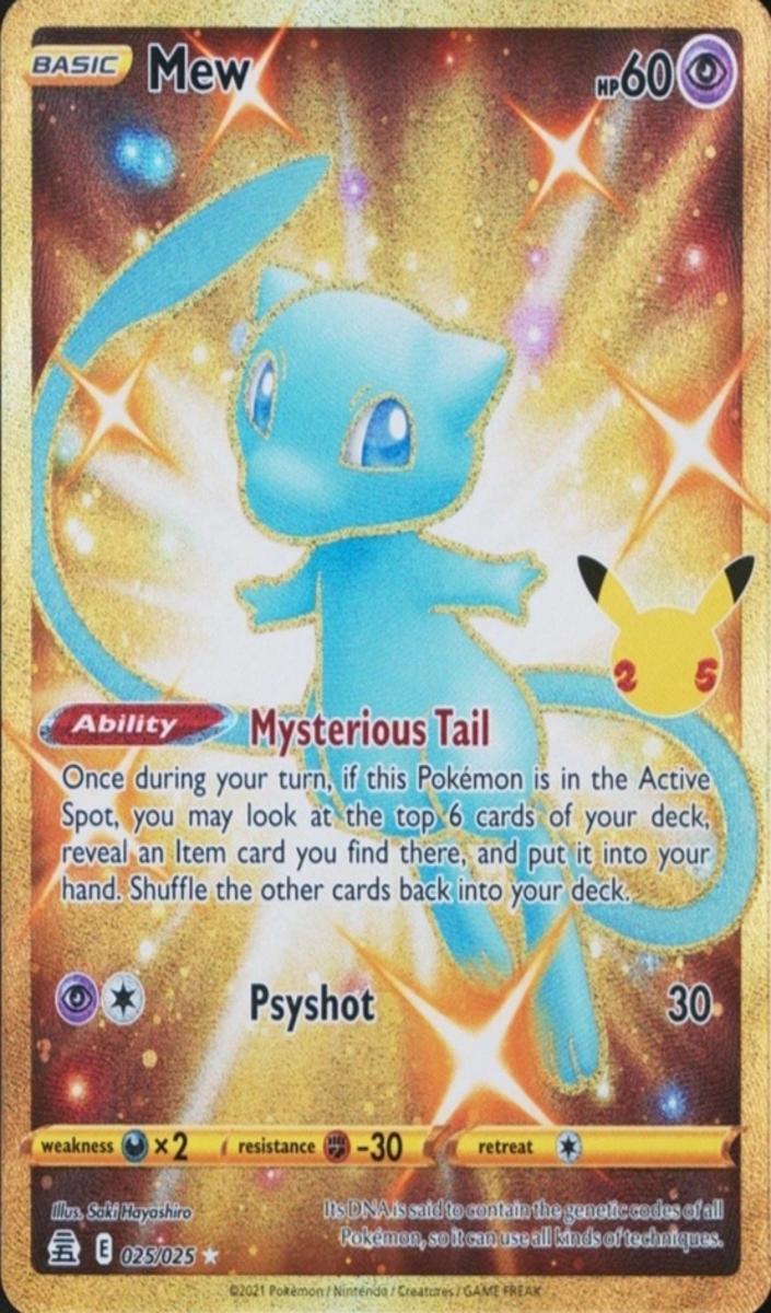 2021 Pokemon Celebrations Full Art Fa/Mew front