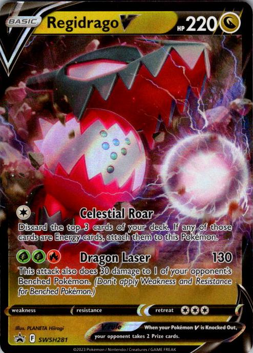 Regidrago V 2023 Pokemon SWSH Black Star Promos Crown Zenith Collections-Regidrago V