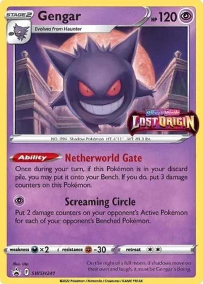 2023 Pokemon Black Star Promo Prerelease-Staff Holo #241 Gengar front