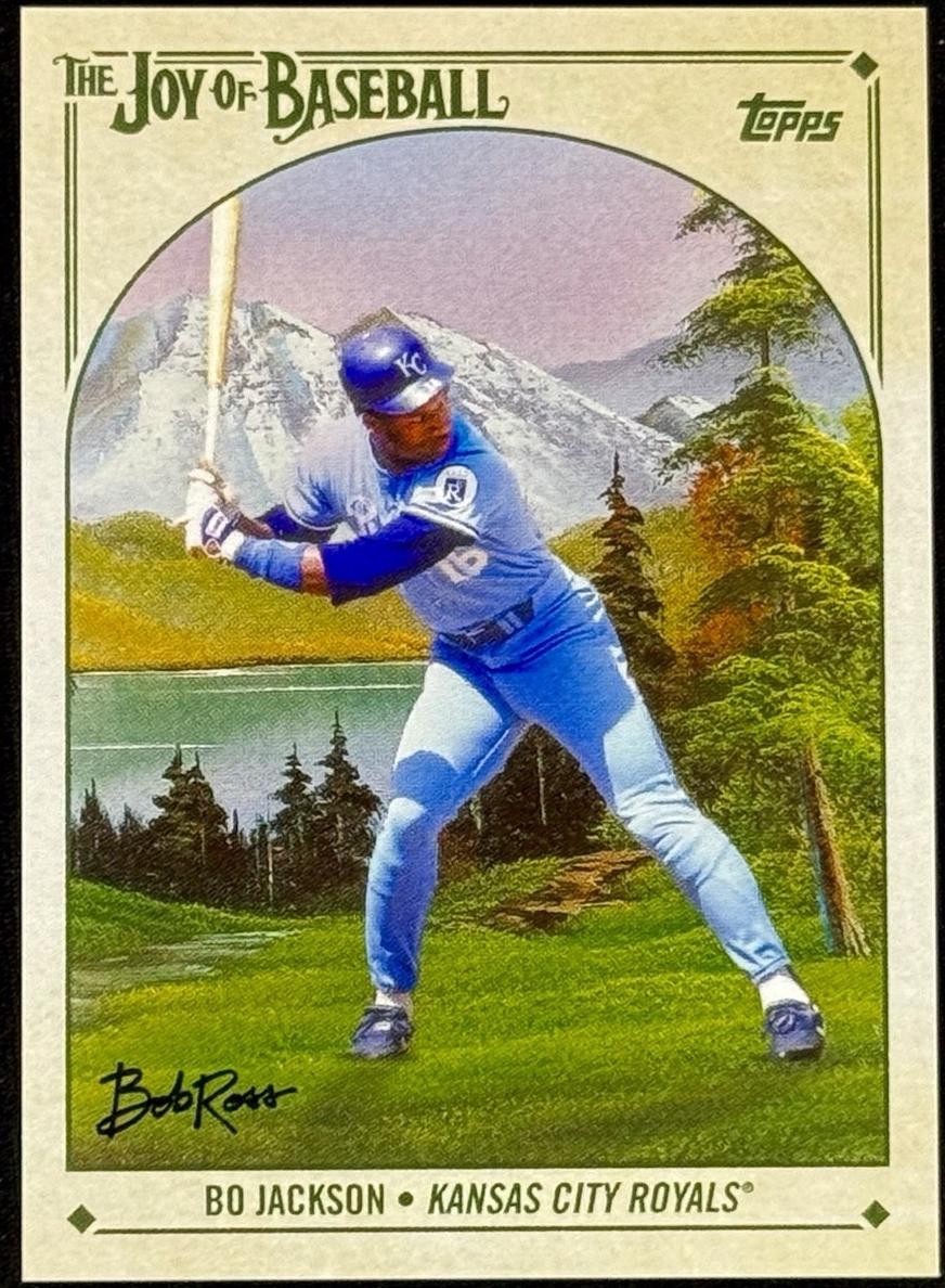 2023 Topps X Bob Ross The Joy of Bo Jackson #15 card