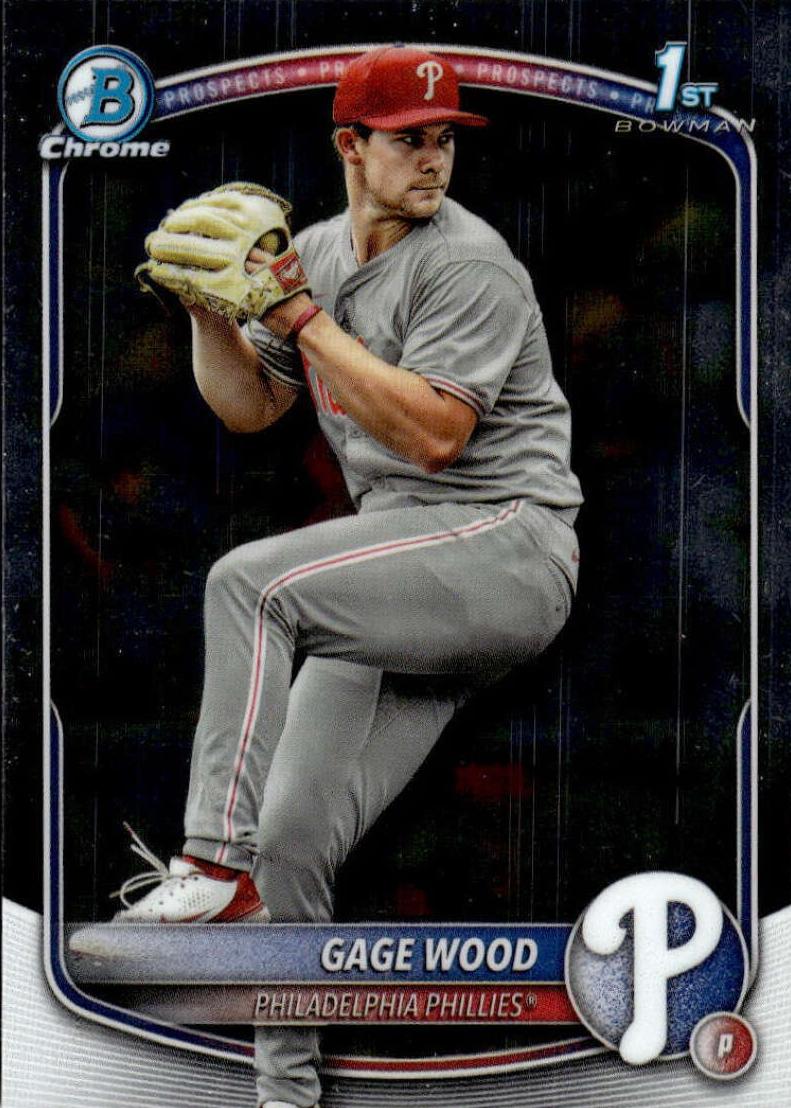 Gage Wood 2025 Bowman Draft Chrome card