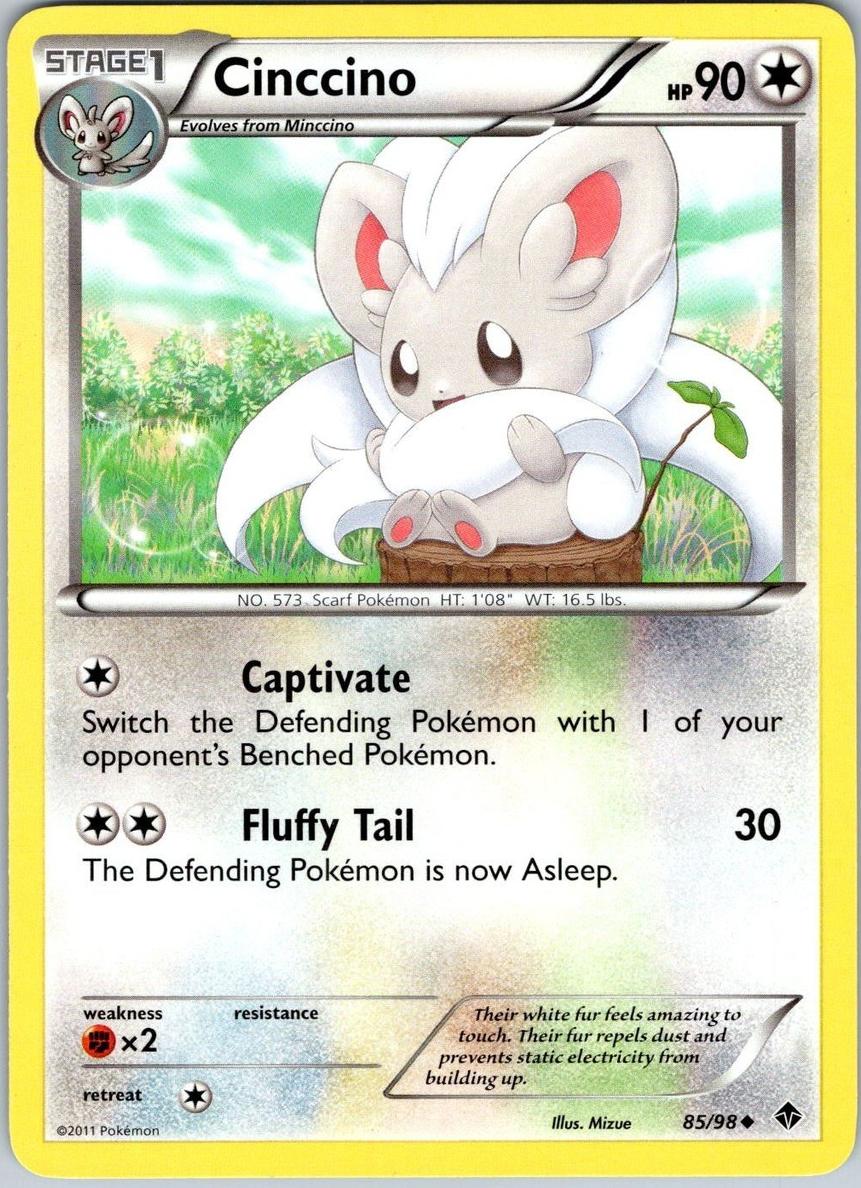 Cinccino 2011 Pokemon Black & White Emerging Powers