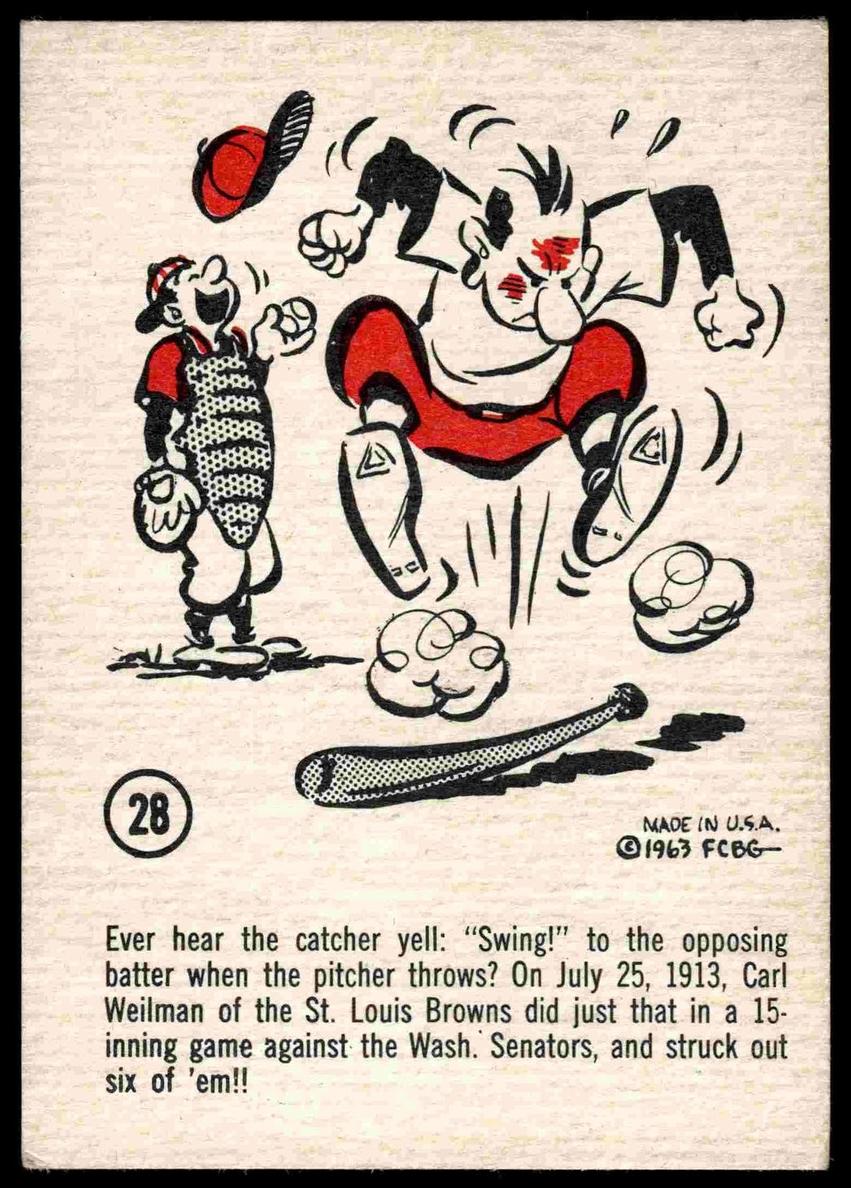1963 Carl Weilman #28