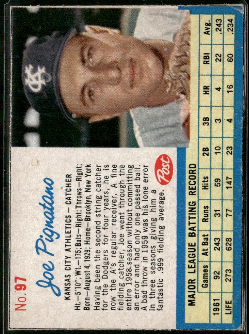 1962 Joe Pignatano #97