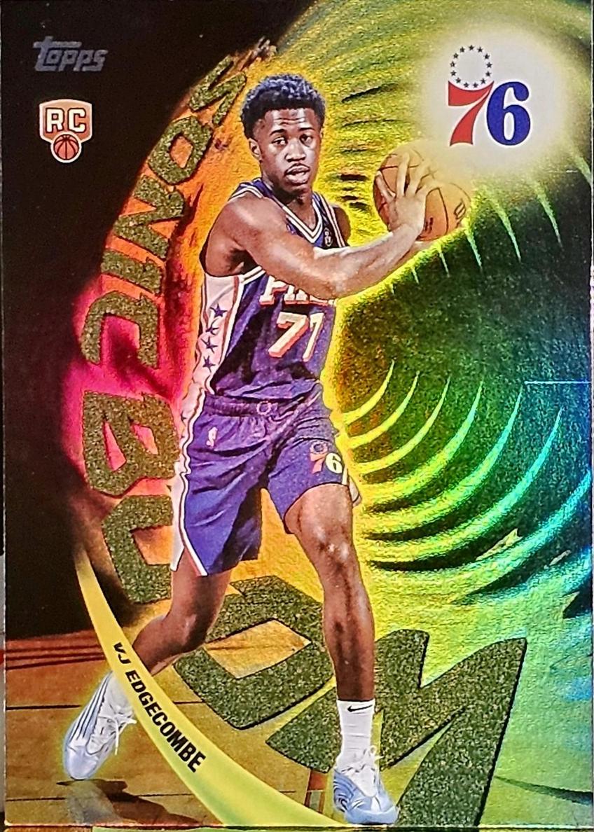 2025 Topps Sonic Boom VJ Edgecombe #SB-20 card
