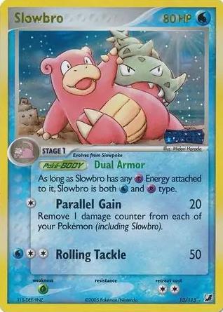 2005 Pokemon Reverse Holo #13 Slowbro front