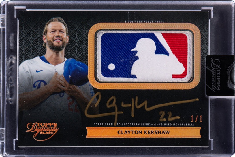 2025 Topps Dynasty Black Baseball Clayton Kershaw #CKD-1