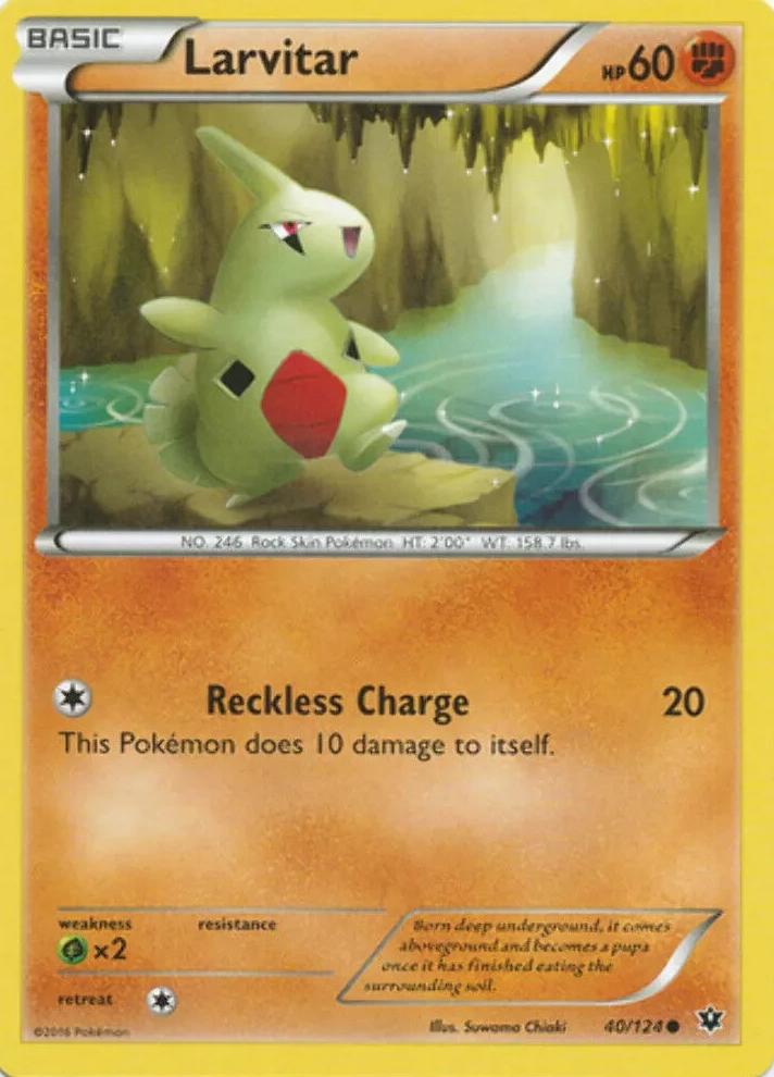 Larvitar 2016 Pokemon XY Fates Collide