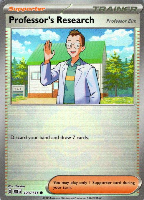 2025 Professor's Research: Professor Elm [Poke Ball] #123